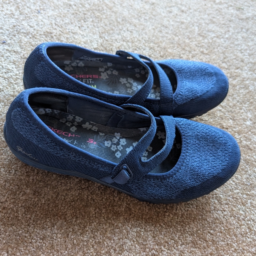 Skechers blue Walking Mary Janes - Picture 2 of 5